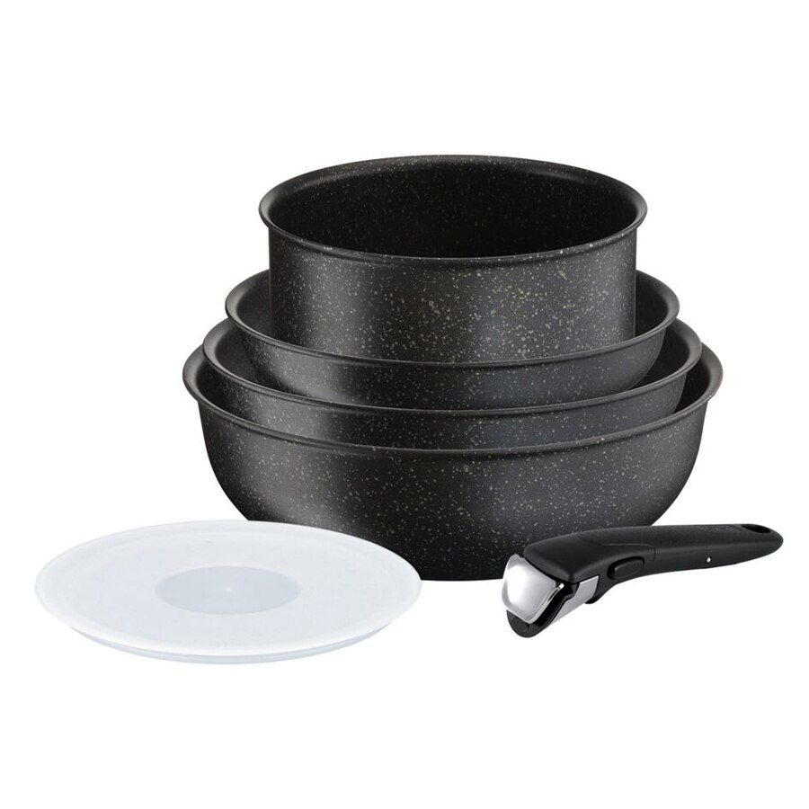 Set de tigai Tefal Ingenio Marble, 6 piese, inductie